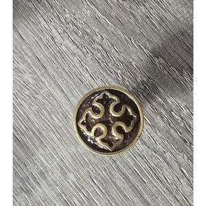 Lot of 14 Amerock Brown/Brass Cross 1 1/4" Round Cabinet Knob BP-763- AE  Rare